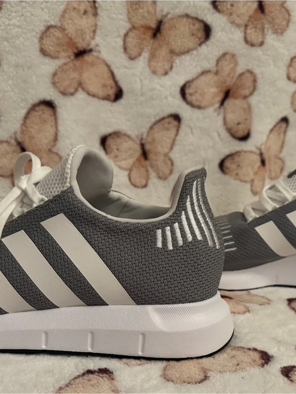 NWT adidas Gray and White Performance Running Shoes. Men’s size 9